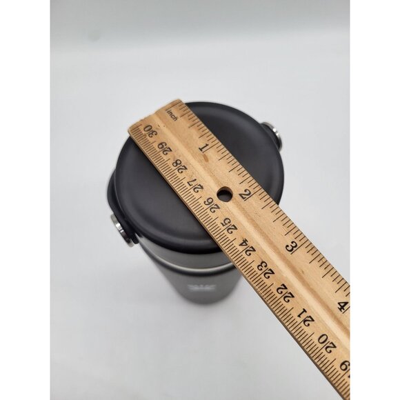 HYDROFLASK 20OZ Wide Mouth With Flex Strap Cap Black Coffee Hot Cold - Picture 6 of 6